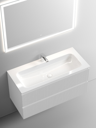 Тумба под раковину Sancos SNOB T SNT100W 99,5х44,5х50 настенная - фото 4